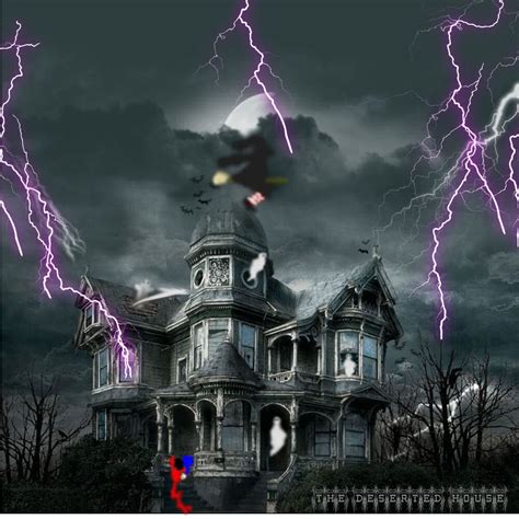 49 Free Animated Haunted House Wallpaper