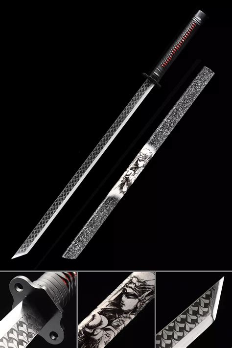 épée Droite Épée Japonaise Droite Ninjato Faite à La Main En Acier Au