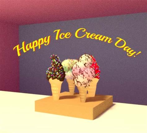 Happy Ice Cream Day Free Ice Cream Day Ecards Greeting Cards 123