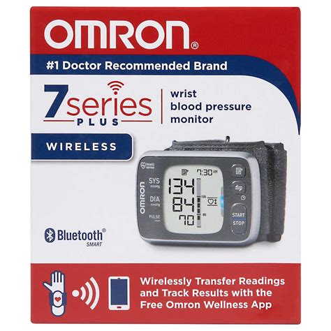 Omron 7 Series Plus Wireless Wrist Blood Pressure Monitor With