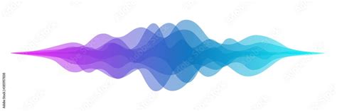 Abstract Audio Sound Wave Background Blue And Purple Voice Or Music