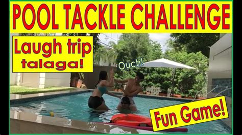 Pool Tackle Challenge Laugh Trip Fun Game Youtube