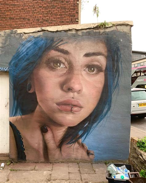 Mural By Irony In Bristol At UPFEST STREET ART UTOPIA