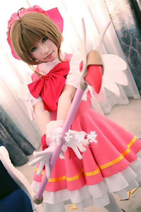 Cardcaptor Sakura Kinomoto Sakura Pink Dress With Hat Cosplay Costume