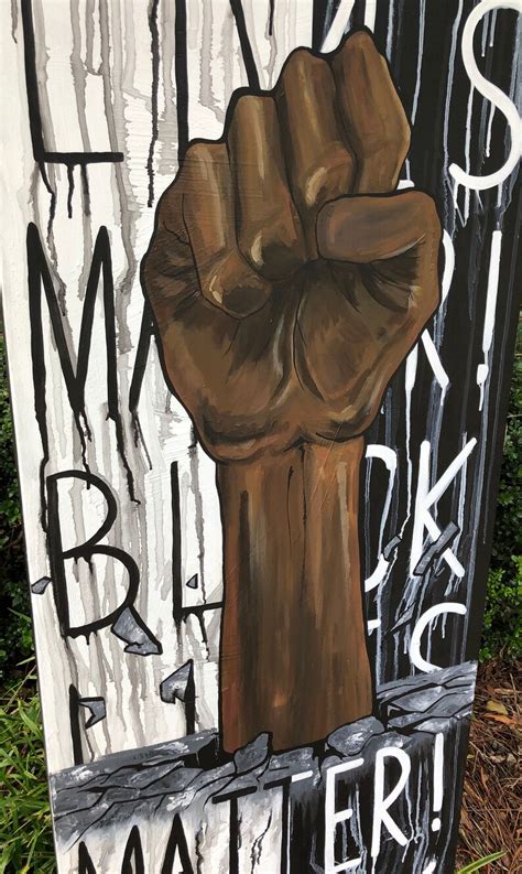60x20 Blm Art Original Black Lives Matter Art Mural Etsy