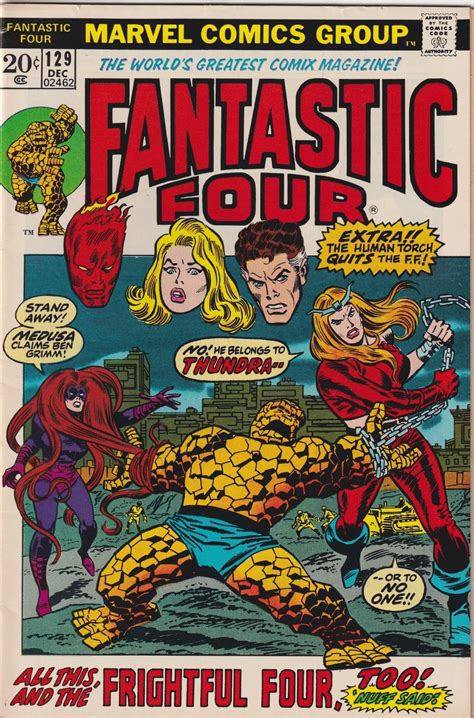 Fantastic Four 129 1972 Frightful Four Comic Books Bronze Age