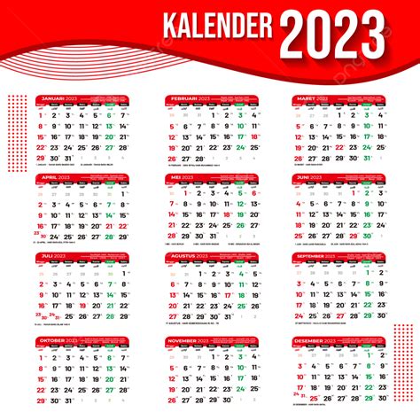 Kalender 2023 Hijriyah With Red Shape Kalender 2023 Kalender Bahasa Indonesia Png And Vector