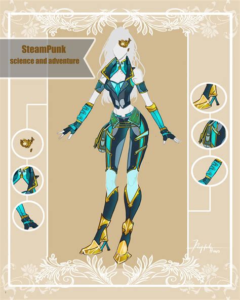 closed adoptable outfit auction steampunk science by hassly on deviantart