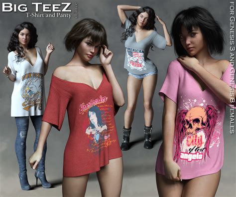 Big Teez Dforce For The G3 And G8 Females 3d Figure Assets Rhiannon