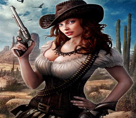 Steampunk Cowgirl Cowgirl Steampunk Abstract Fantasy Hats Hd Wallpaper Peakpx