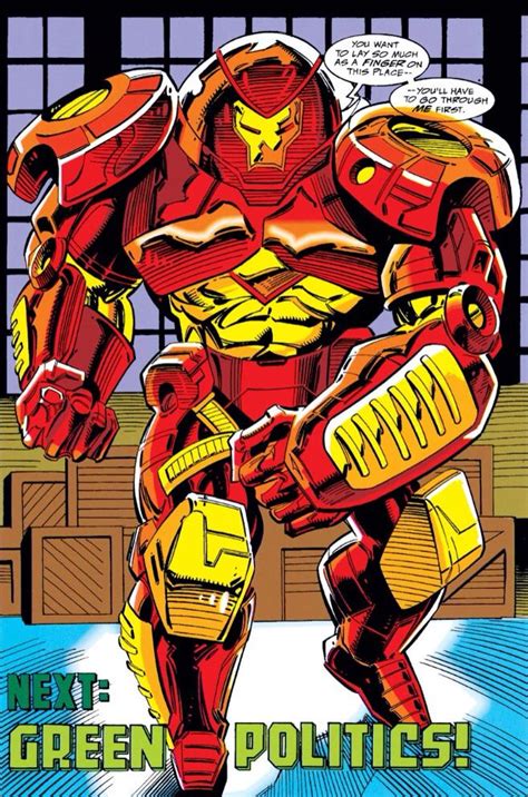 Debut Of The Iron Mans Hulkbuster Armour 1994 Iron Man 304 Marvel