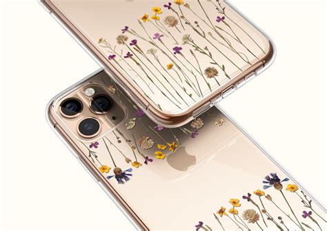 Flower power iphone 11 pro case. Minimal Pressed Wild Flower Print Phone Case For iPhone 11 ...