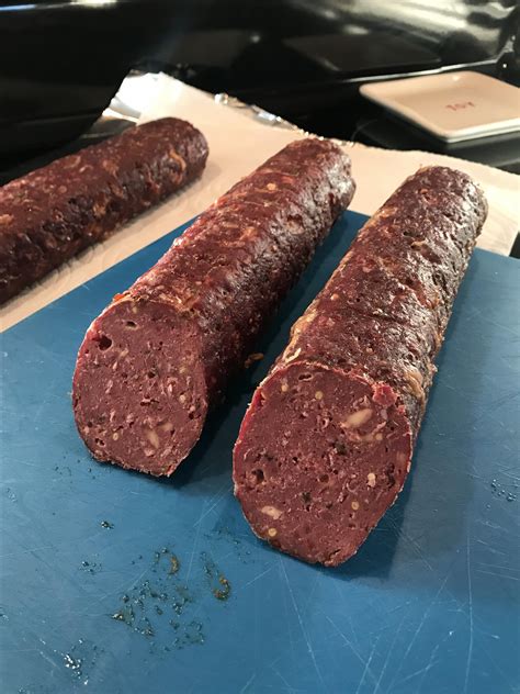 Best Smoked Venison Halapinos Cheever Summer Sausage Jalapeno Cheddar