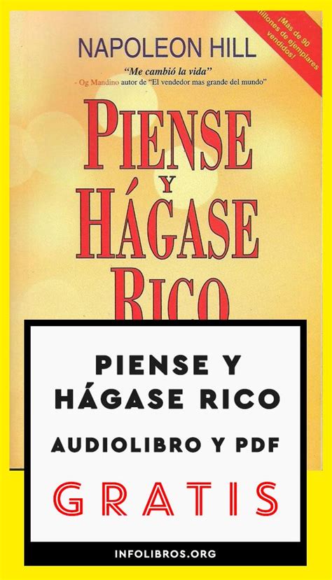 2001, grijalbo mondadori, distributed by random house. Piense y Hágase Rico Audiolibro y PDF
