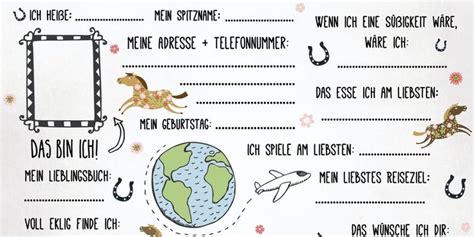 Vorlage zum selber ausdrucken herunterladen. Schnell & easy ein Freundebuch selbst gestalten: Mit drei ...