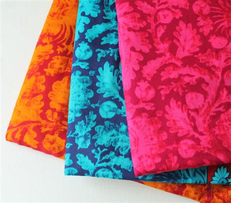 Indian Cotton Fabrics Self Print Indian Fabric By Chezviessupplies