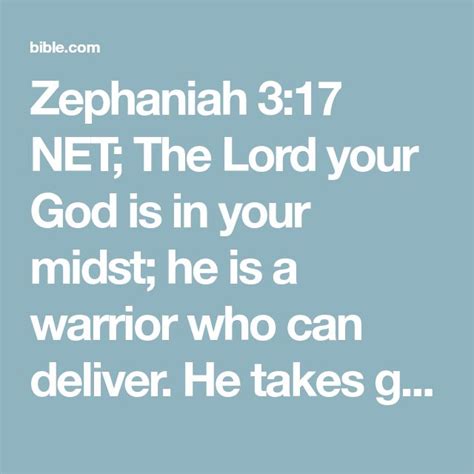 Zephaniah 317 Net The Lord Your God Is In Your Midst He Is A Warrior