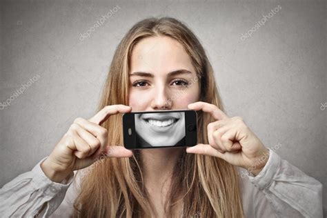 Woman With A Fake Smile — Stock Photo © Olly18 34443315