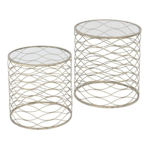 Clean, contemporary design suitable for any decor style. Buy Two Nesting Tables With Gold Finish & Glass Top from Fusion Living