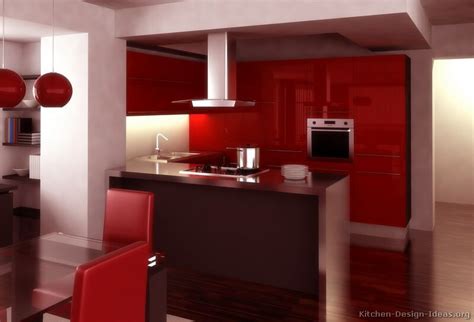 Modern Red Kitchen Cabinets 13 Kitchen Design Modern