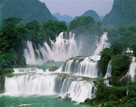 Guangxi Detian Waterfall By Best View Stock
