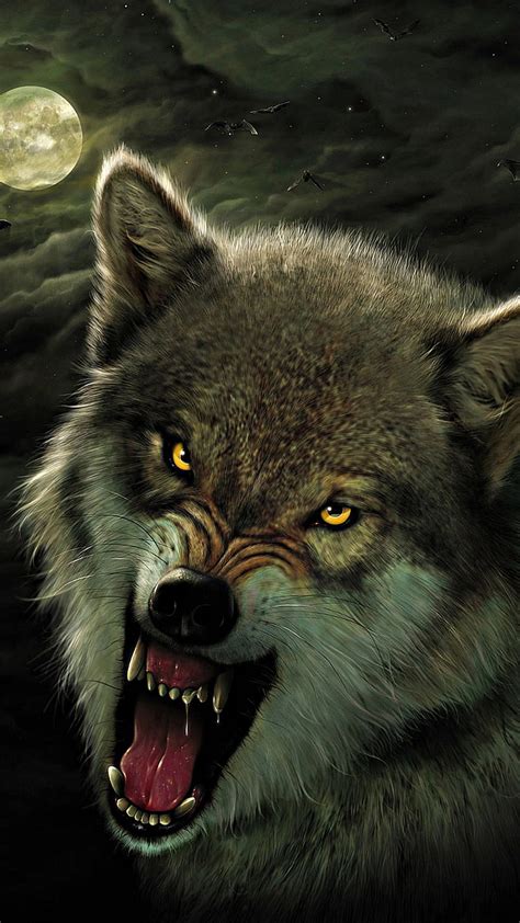 1920x1080px 1080p Free Download Werewolf Angry Animal Face Moon