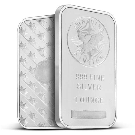 1 Oz Silver Bar New Mintmark Si Sunshine Provident Metals