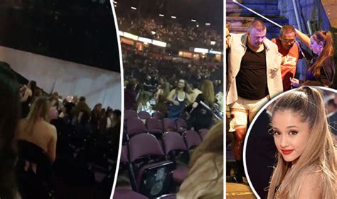 Manchester Arena Terror Attack Video Terrifying Moment Ariana Grande Fans Hear Explosion Uk