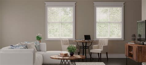 Norman cordless faux woods offer traditional elegance of faux wood blinds with a proven operating system. Norman 2 inch Cordless Faux wood Blinds
