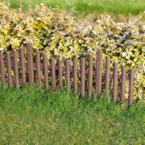 Flexible Plastic Garden Border Fence Lawn Grass Edge Path Edging Picket