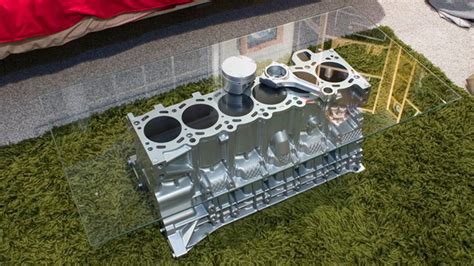 This design is made to order, we have a 427 block on hand and can build this design in about 3 weeks. What's the best engine for a coffee table?