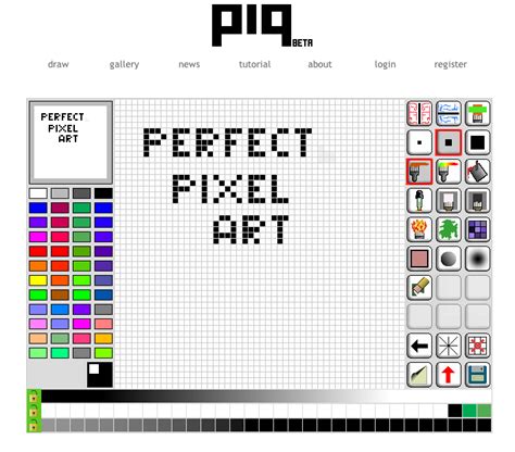 Perfect Pixel Art Piq Online Pixel Art Editor