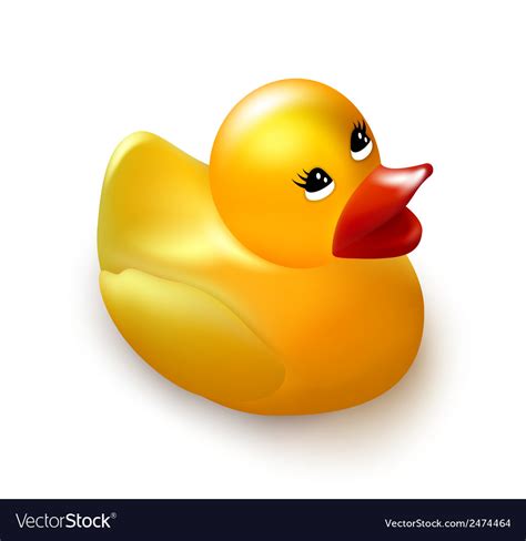 Classical Rubber Yellow Duck Royalty Free Vector Image