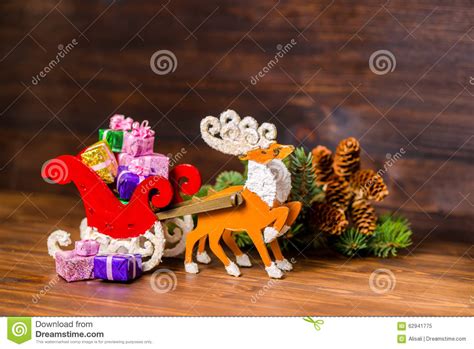 Tips for indoor christmas decorations: Composition Of Christmas Decoration Reindeer And Santa ...