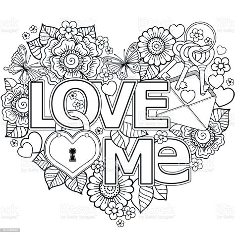 You can find here 74 free printable coloring pages of hearts for boys, girls and adults. Vector Coloring Page For Adultheart Made Of Abstract ...
