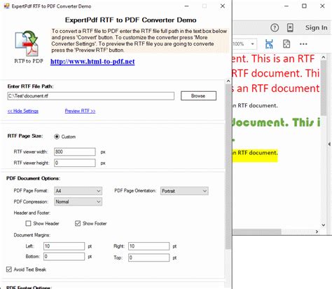 Expertpdf Rtf To Pdf