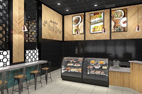 Modern Fast Food Restaurant Interior Design