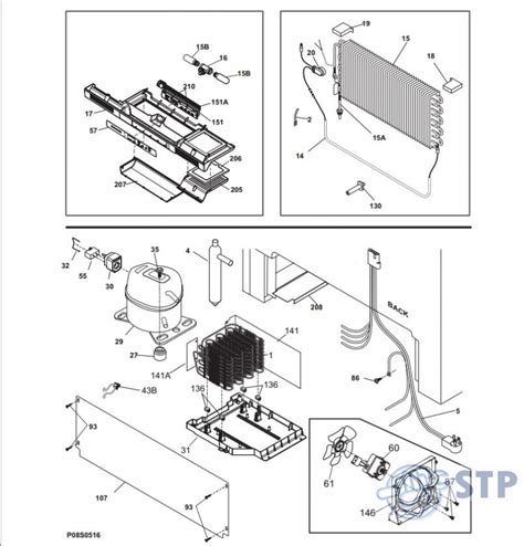Stp Appliances Diagrama Sistema Refrigeracion Fprh19d7lf
