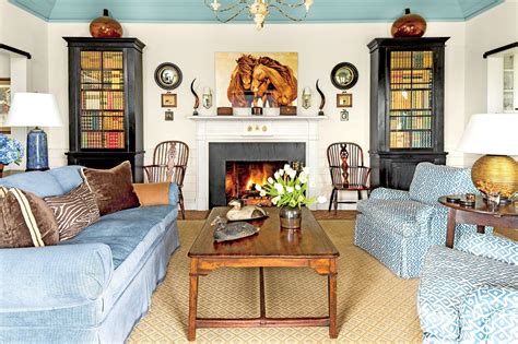 106 Living Room Decorating Ideas Southern Living In 2020 Blue