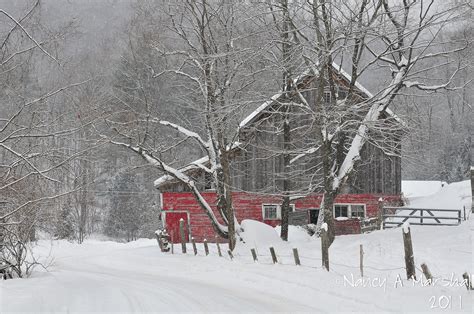 Snow Storm In Rutland Vermont New England