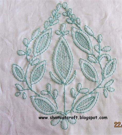 Chikankari Motif Hand Embroidery Designs Sewing Embroidery Designs