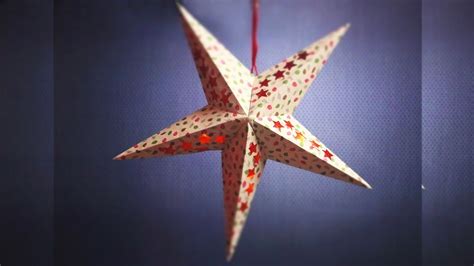 Christmas Star Making Step By Step Paper Star Template Christmas