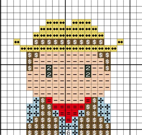 White aida using dmc floss. Texas icons (big version) - Digital Cross Stitch Pattern
