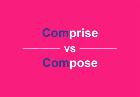 Comprise Vs Compose Clearing Up Confusion In Grammar 2024