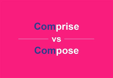 Comprise Vs Compose