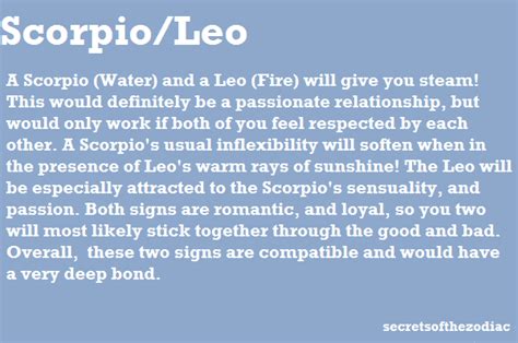 The World Of Astrology Leo Relationship Leo And Scorpio Leo And