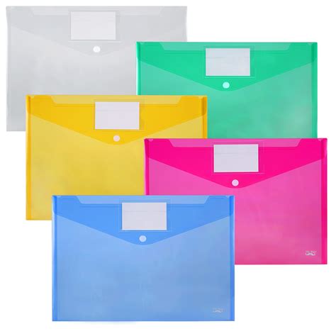 Buy Mr Pen Plastic Envelopes 10 Pack A4 Letter Size Plastic