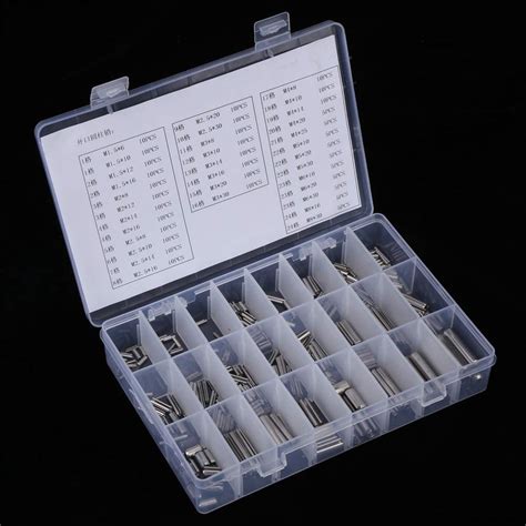 Slotted Spring Pins Assortment Kit 280pcs Stainless Steel Slotted Spring Tension Dowel Pins
