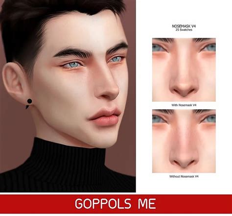 Gpme Gold Nosemask V4 In 2020 Sims 4 The Sims 4 Skin Sims