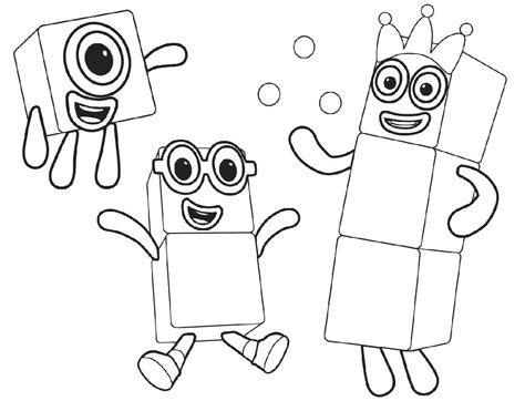 All Numberblocks Coloring Page Free Printable Coloring Pages For Kids
